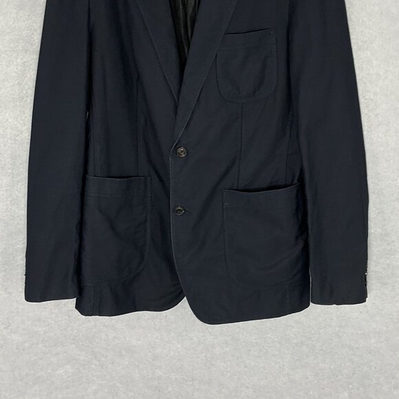 Zara Men's Jacket Blazer‎ Black Single Breasted Two Button Sports Coat Sz 33 - Picture 5 of 11